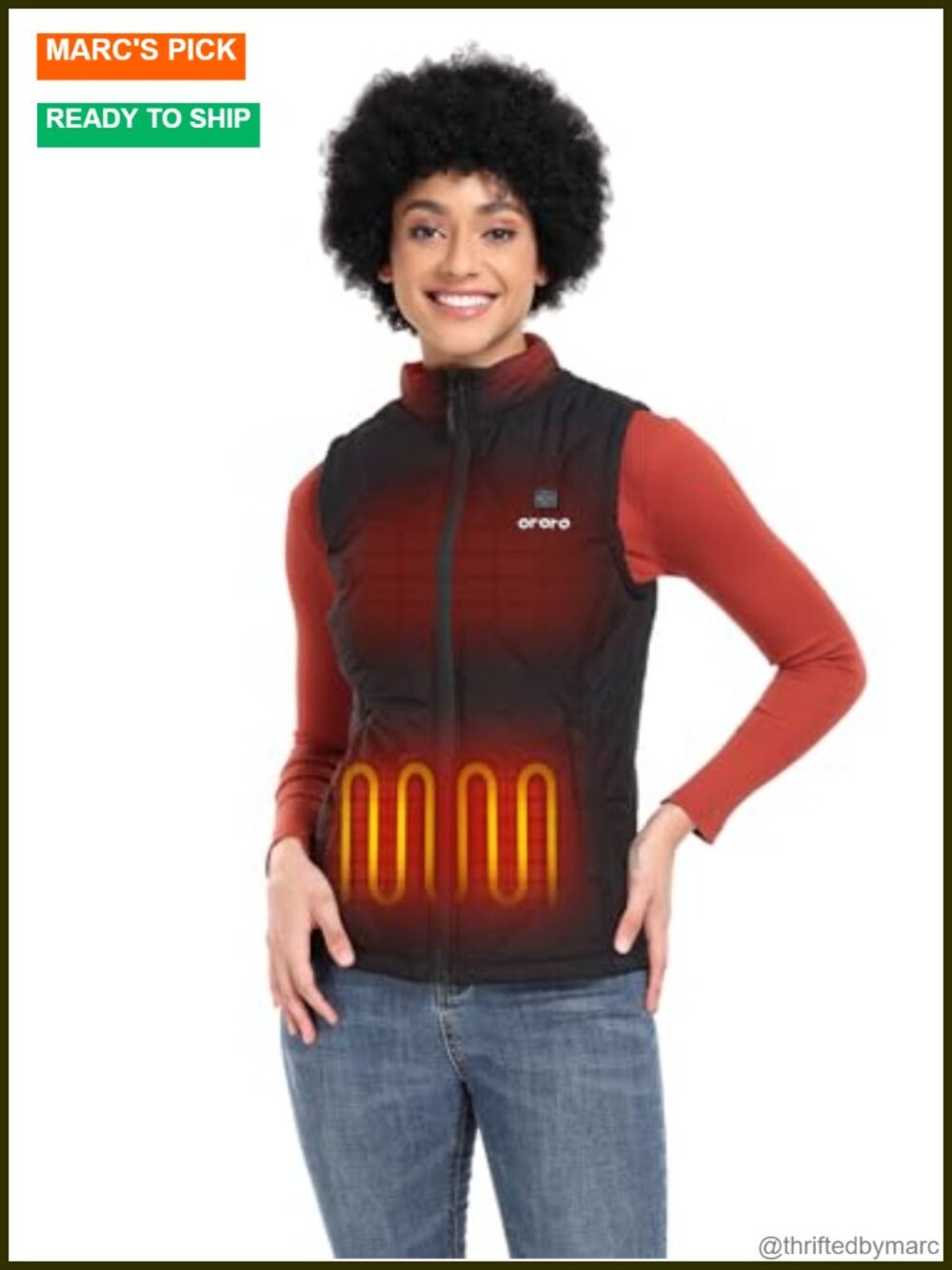 Quilted Lightweight Heated Vest with Battery for Women